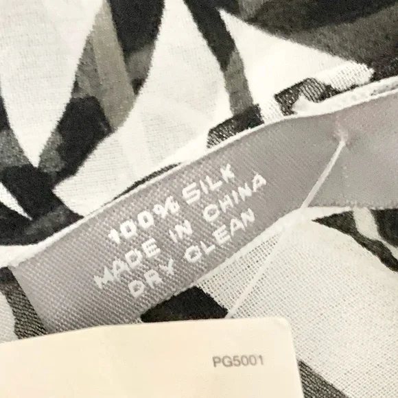 Ann Taylor 100% Silk NWT Scarf Floral Flowy Dainty 62”x10” - Picture 3 of 6